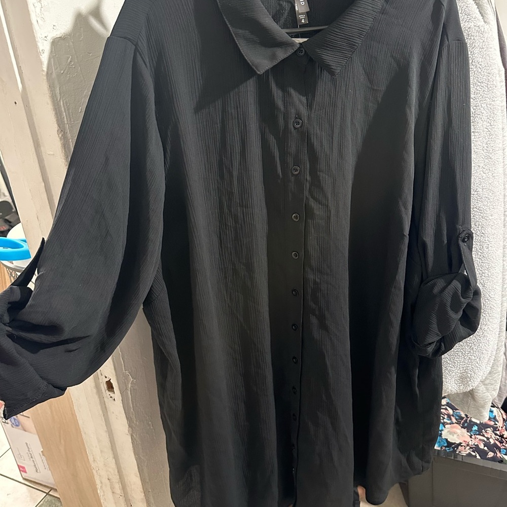 Woman’s  Black cover up Shirt